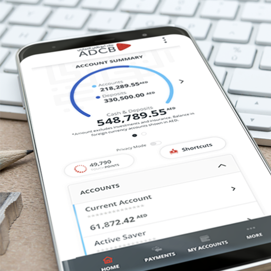 La nuova banking experience di ADCB